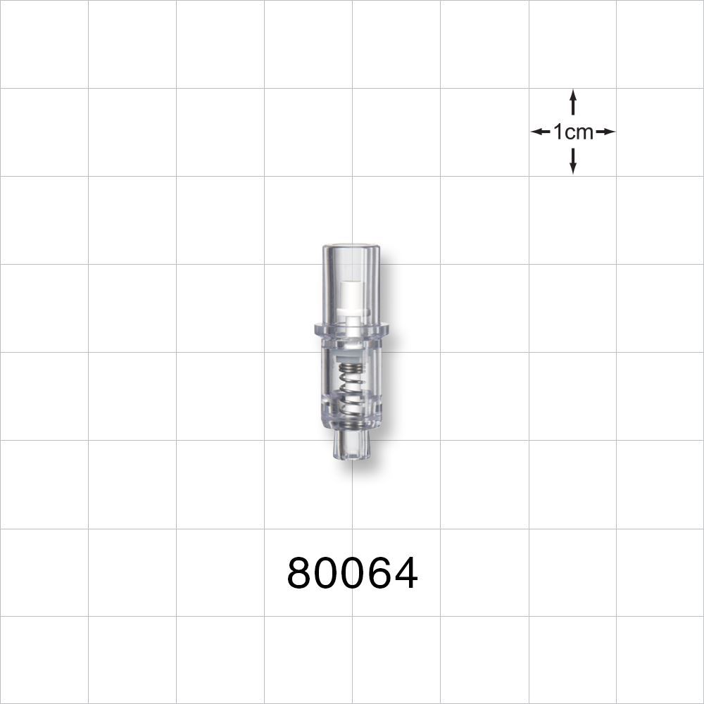 Luer Activated Valve, Female Luer Slip, Tubing Port