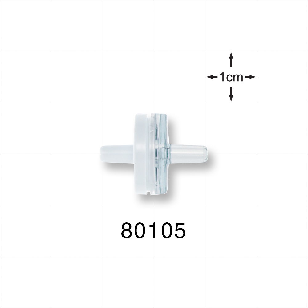 Check Valve, White Inlet, Clear Outlet