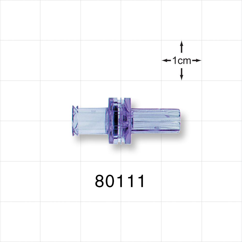 Check Valve, Female Luer Lock Inlet, Tubing Port Outlet