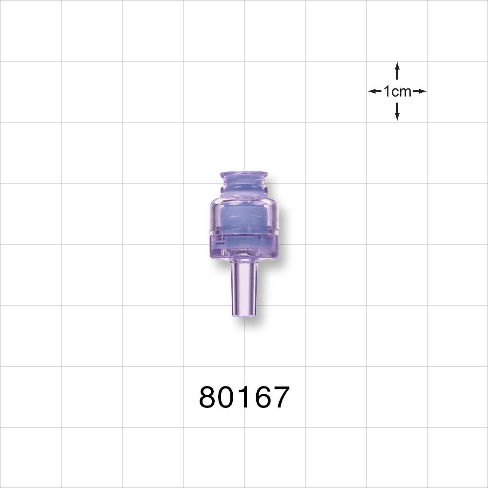 Needleless Injection Site, Swabbable with Male Luer Slip