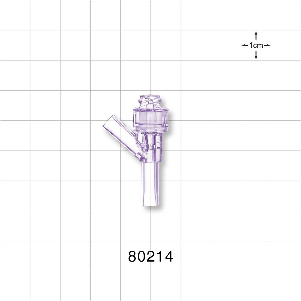 Needleless Injection Site, Y Connector, Swabbable