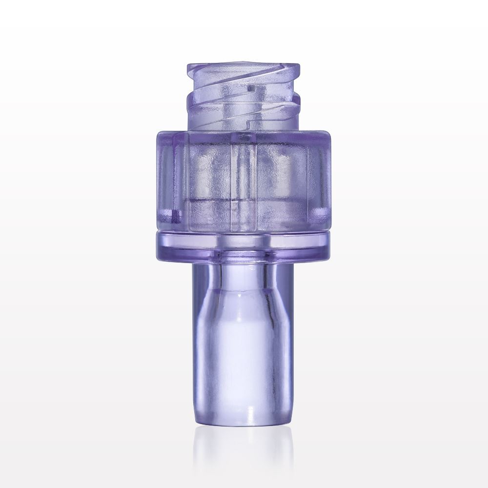 Needleless Injection Site, Swabbable with Hermetic Seal, Female Luer Lock, Tubing Port