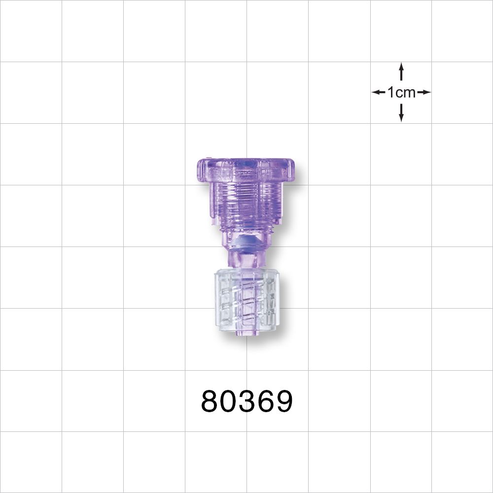 Tuohy Borst Adapter, Male Luer Spin Lock