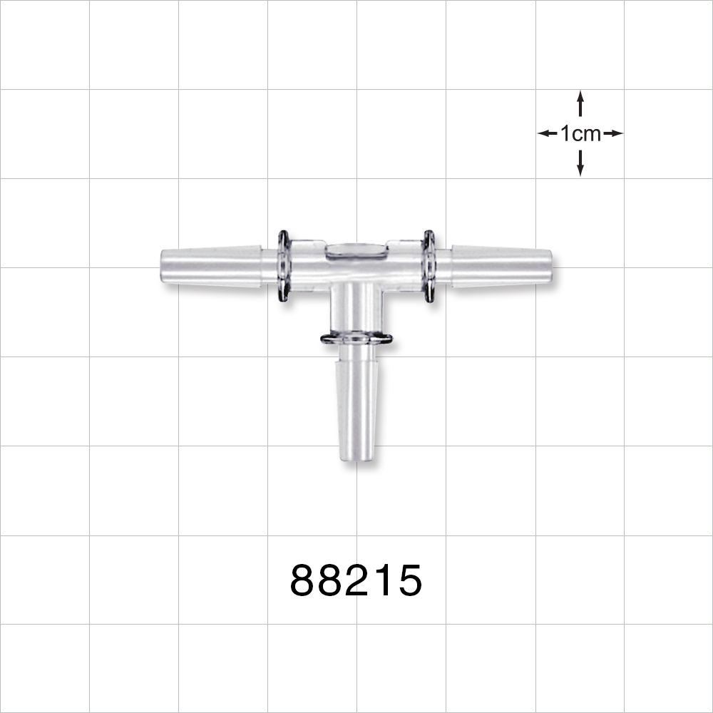 T Connector, Male Luer Slips