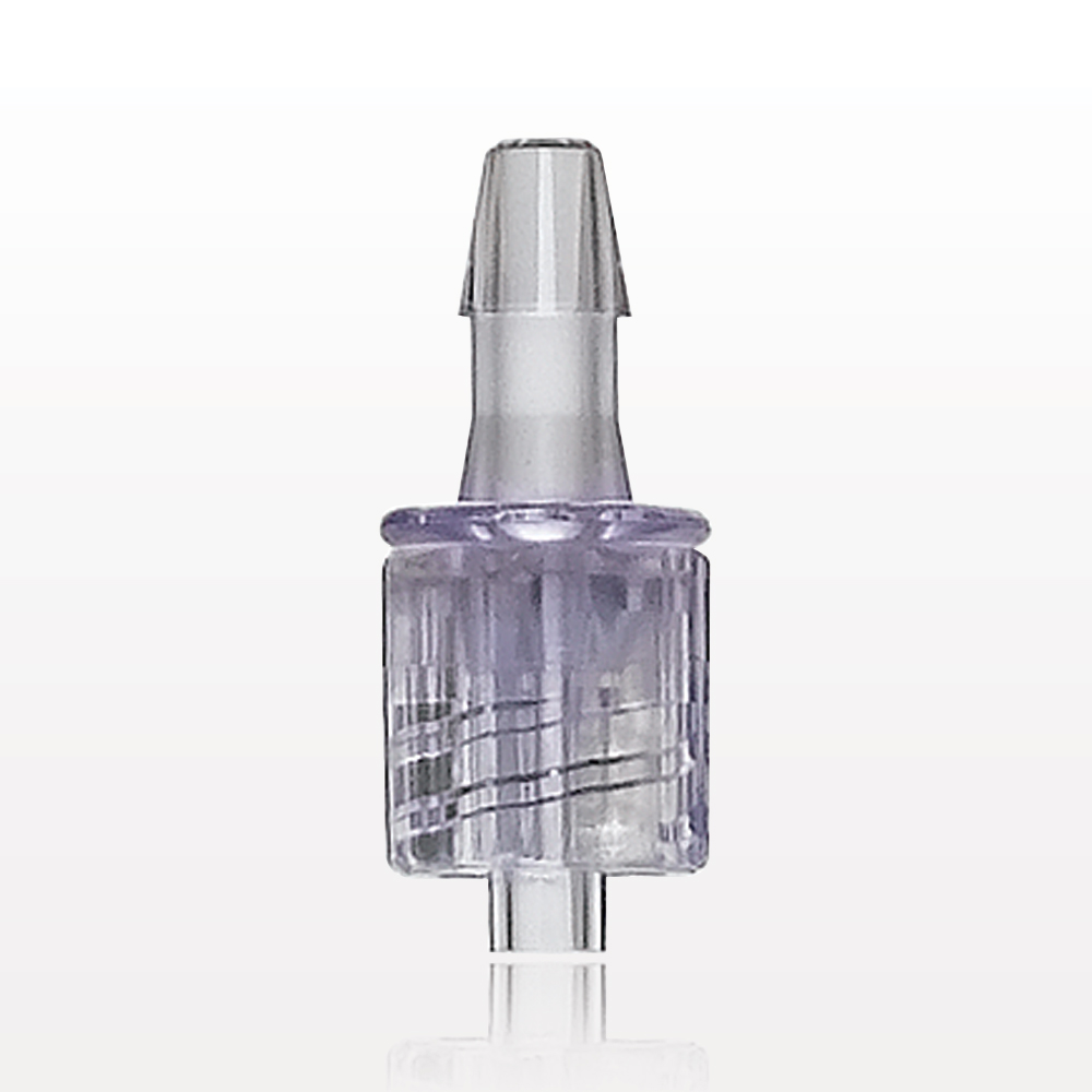 Male Luer w/Spin Lock, Barbed, Clear