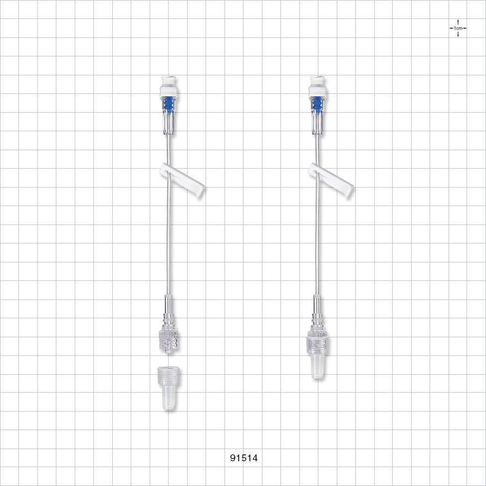 Extension Line, SmartSite™ Needle-Free Valve to Male Luer with Spin Lock and Slide Clamp