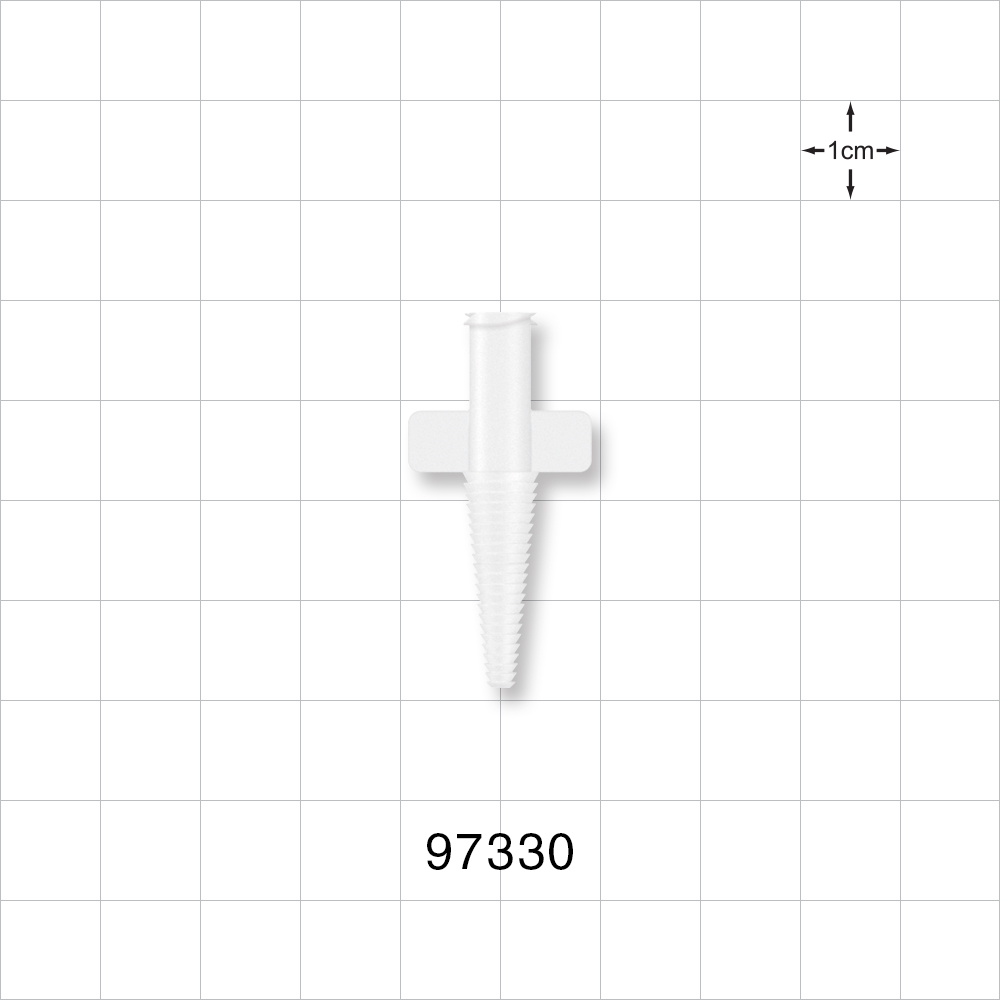 Female Luer Lock, Tubing Port, Natural