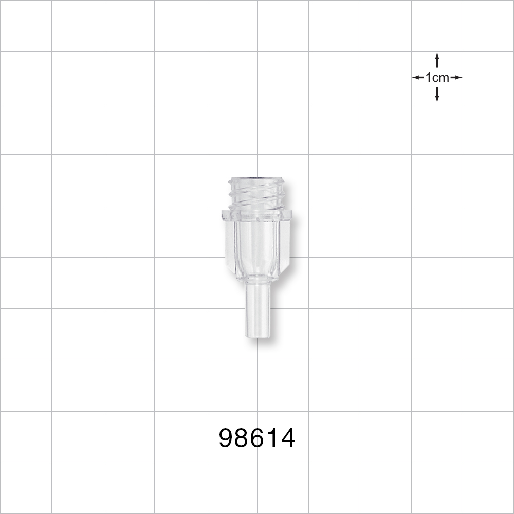 Large Bore Female Connector, Clear