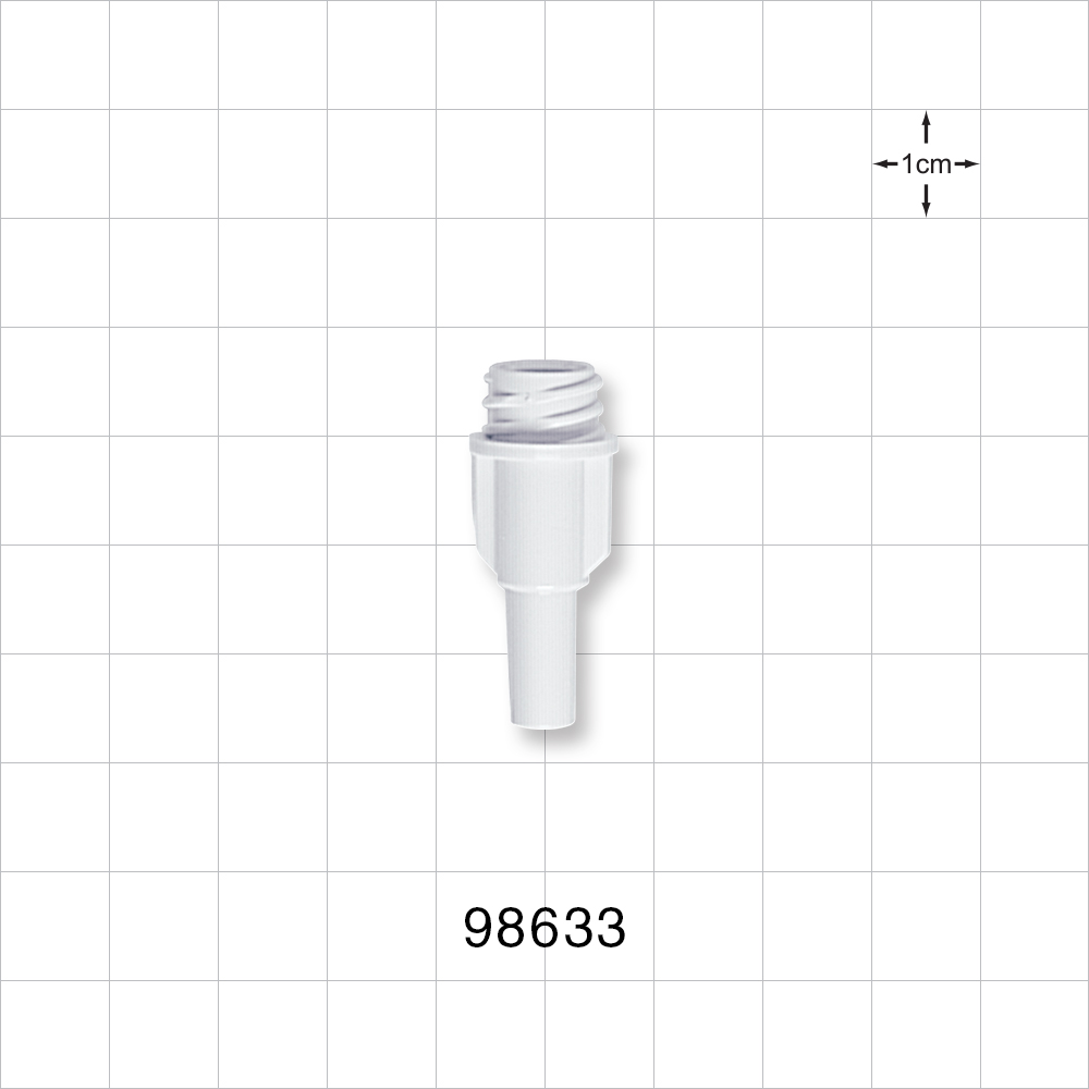 Large Bore Female Connector, High Quality , White