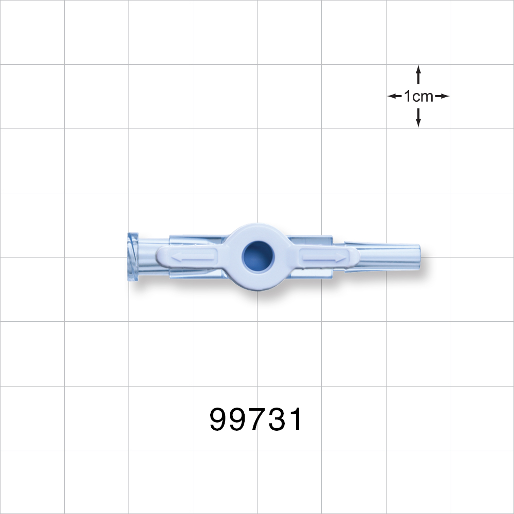 1-Way Stopcock, Female Luer Lock, Male Luer Slip