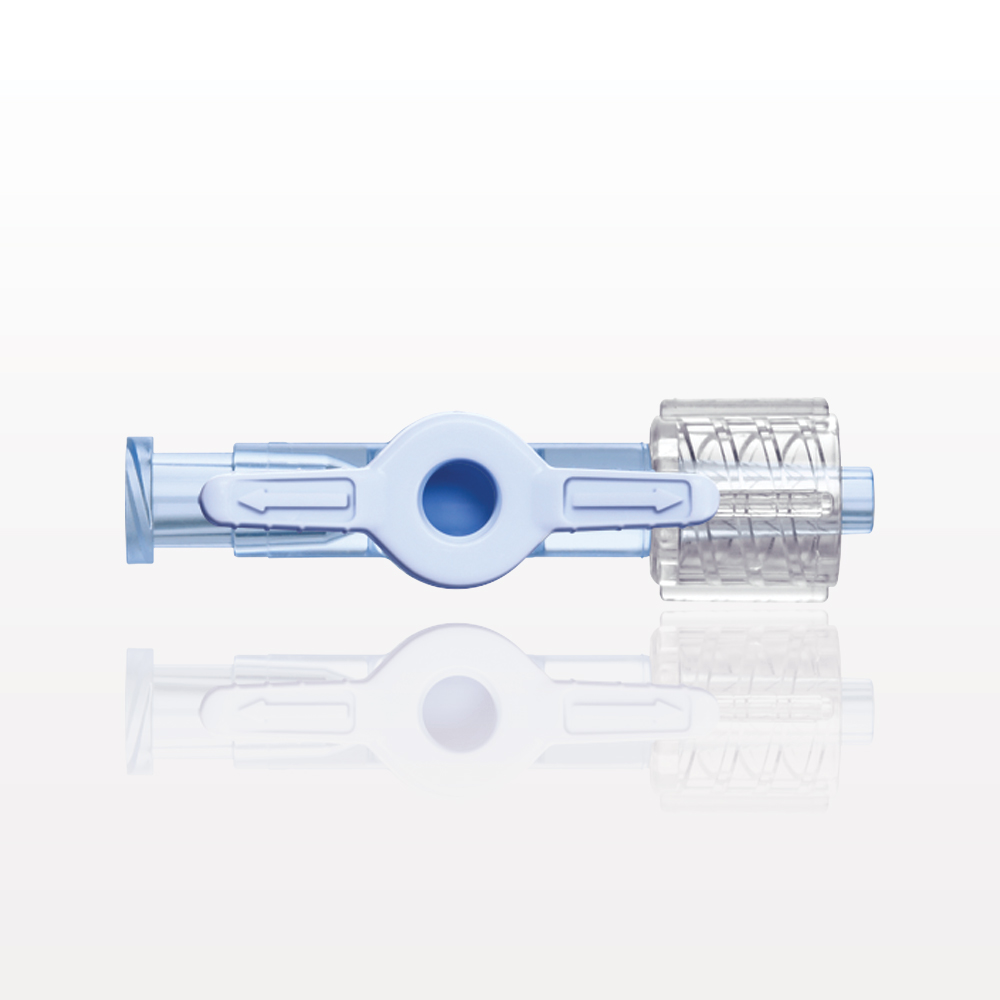 1-Way Stopcock, Female Luer Lock, Swivel Male Luer Lock