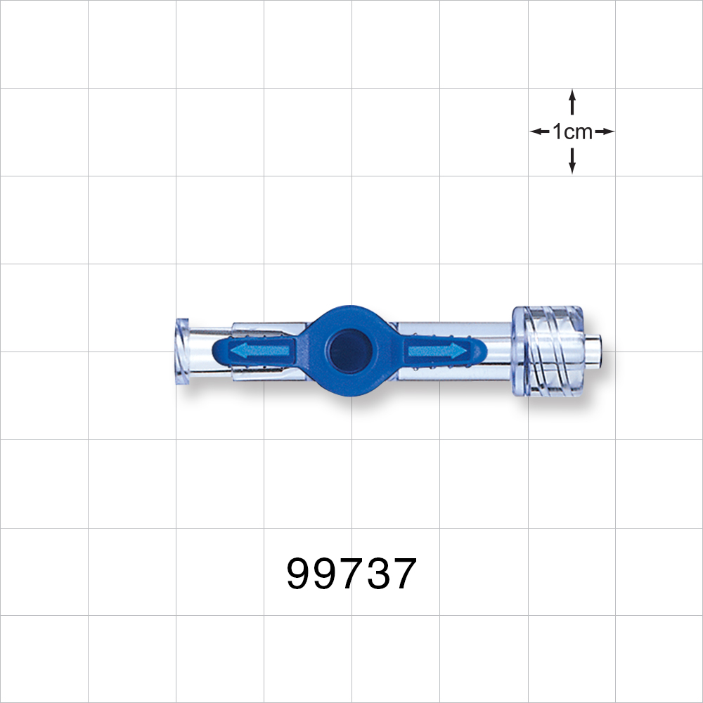 1-Way Stopcock, Female Luer Lock, Male Luer Lock