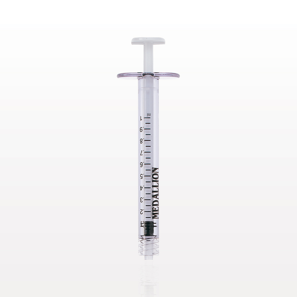 Medallion® Syringe, Male Luer Lock, White