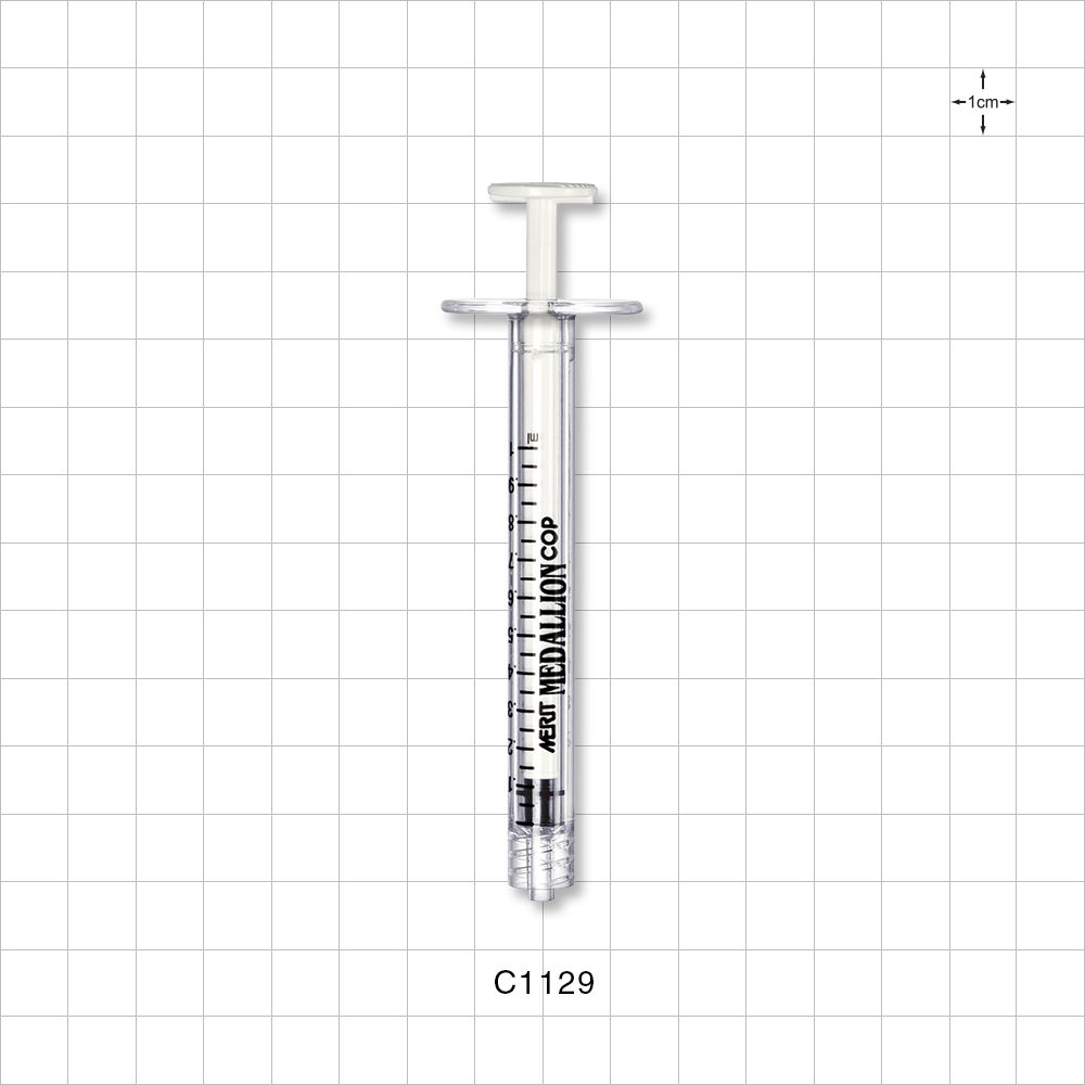 Medallion® COP Syringe, Male Luer Lock, White; 192/Box