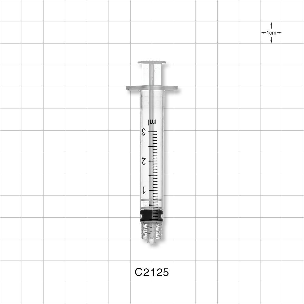 Control Stroke Syringe, Male Luer Lock