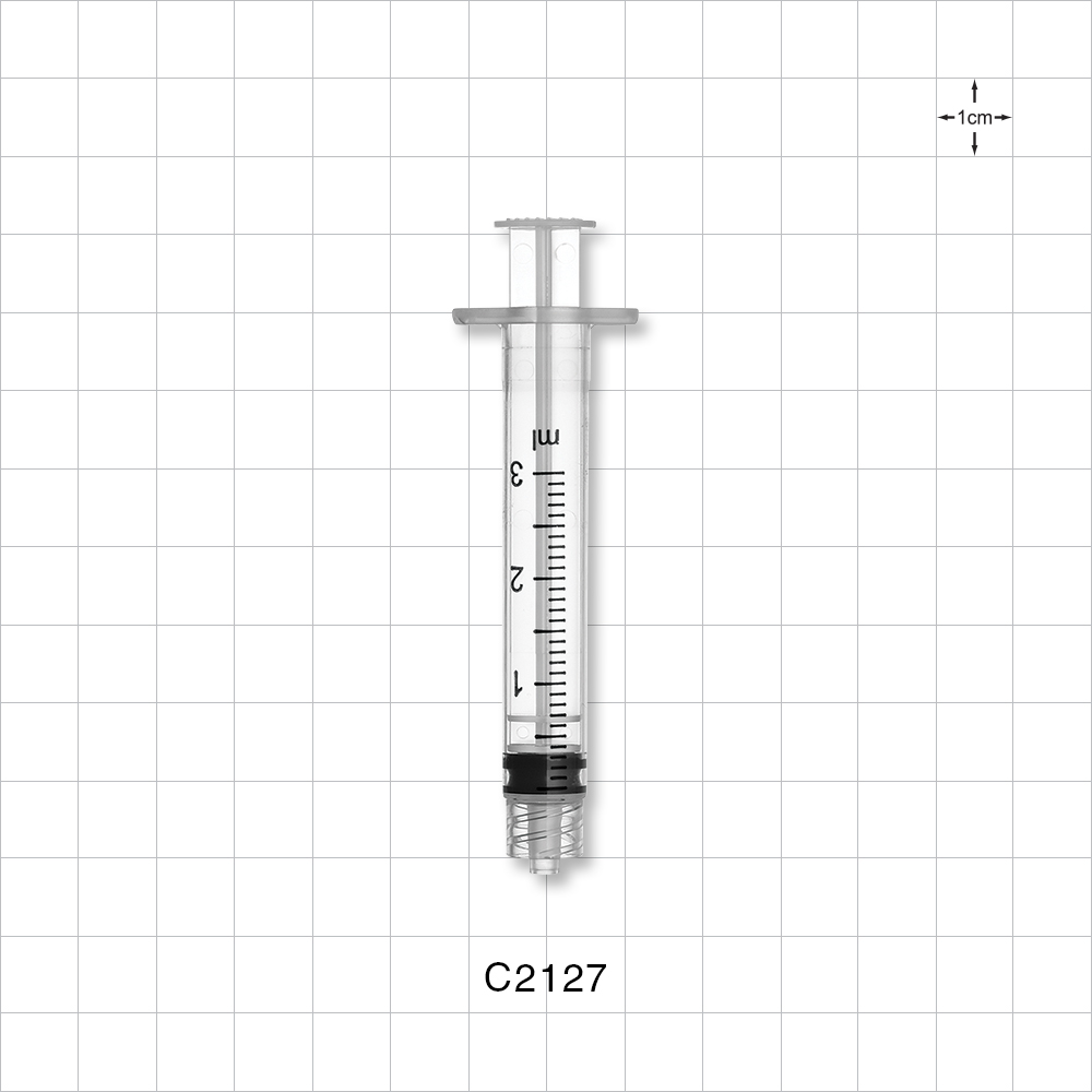 Control Stroke Syringe, Male Luer Lock