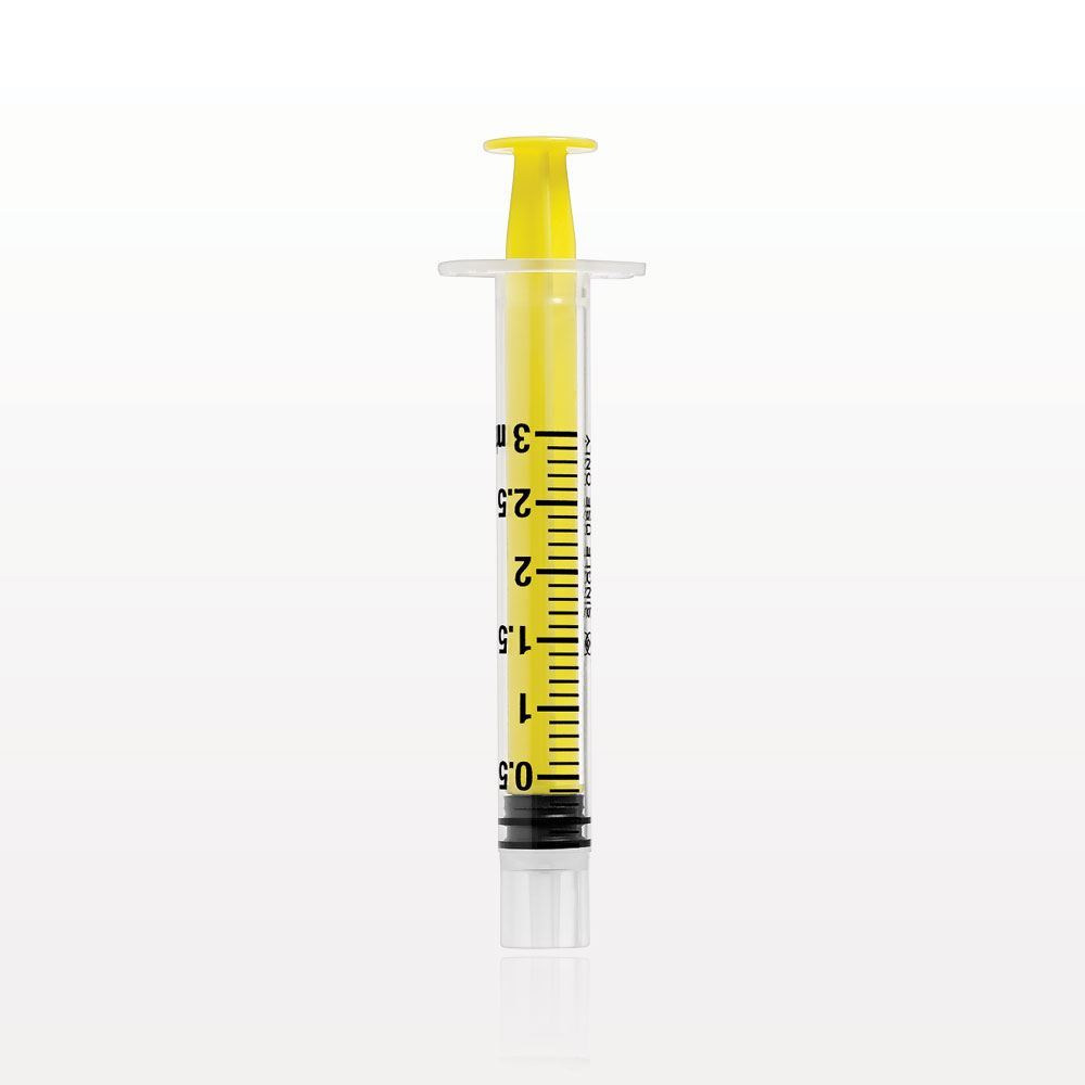 Male Slip NRFit™ Syringe, Yellow