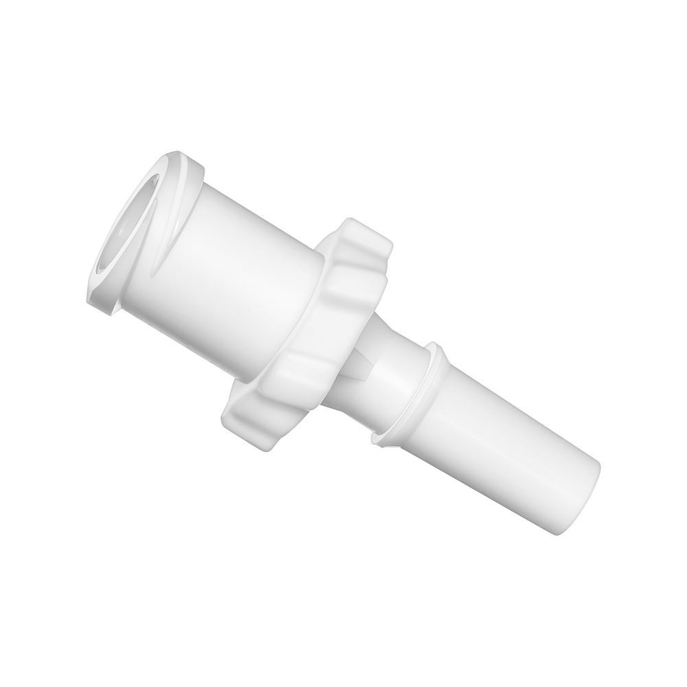 Female Luer Lock, Male Luer Slip, White, 100/Bag