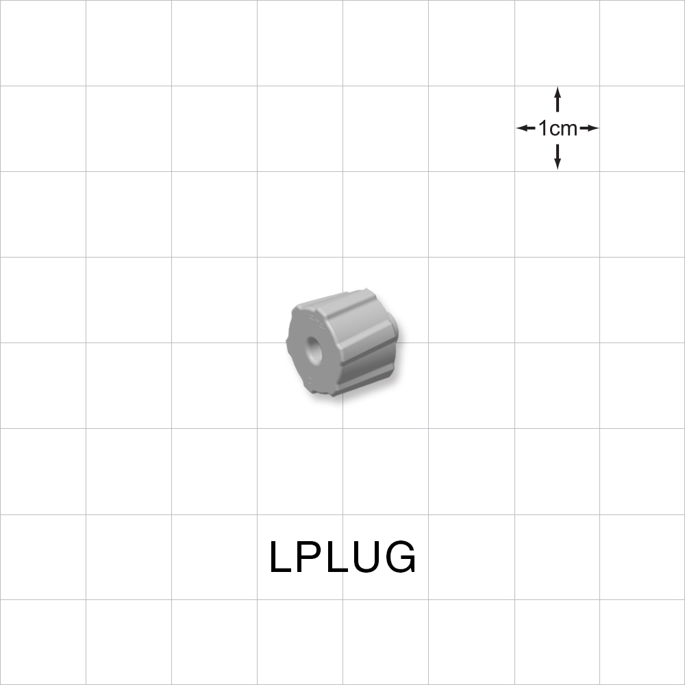 Male Luer Cap, Non-Vented, Natural, 100/Bag